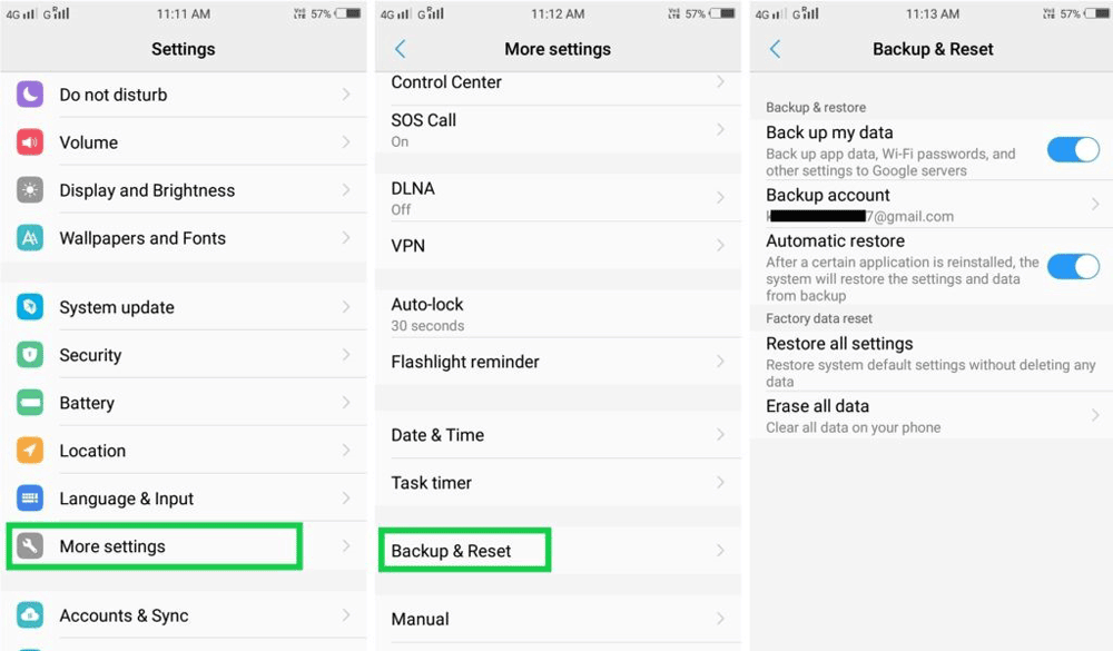 Backing Up Data on vivo V19 Neo