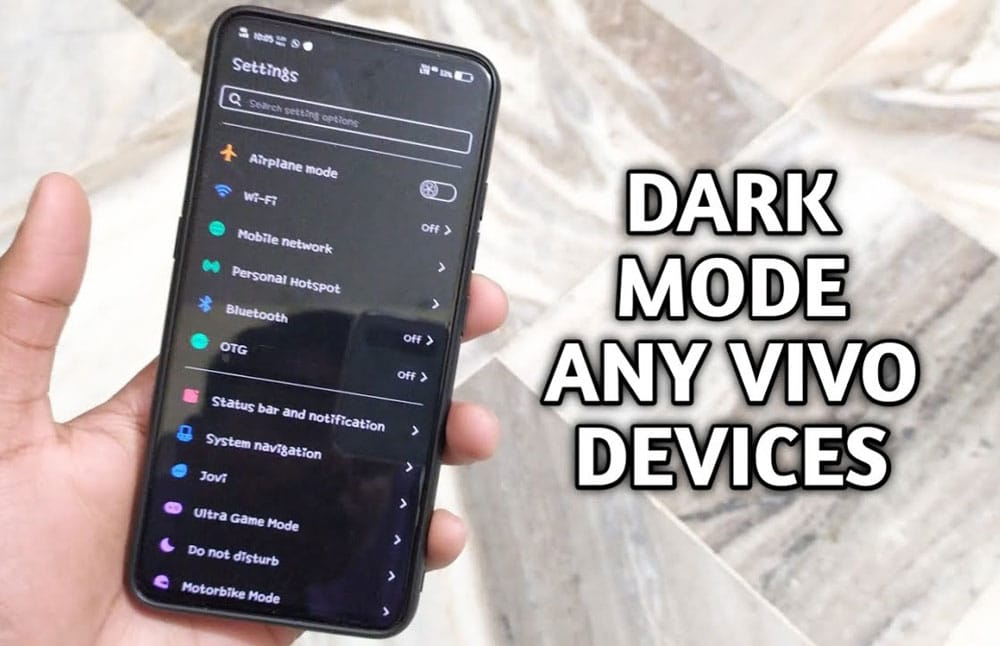 HOW TO ENABLE DARK MODE