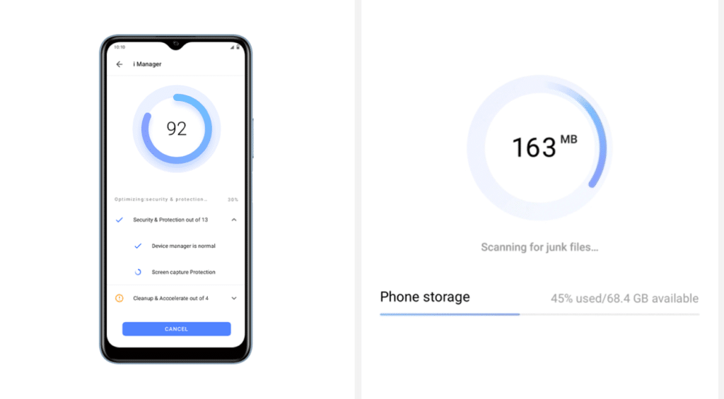 vivo Y12s iManager