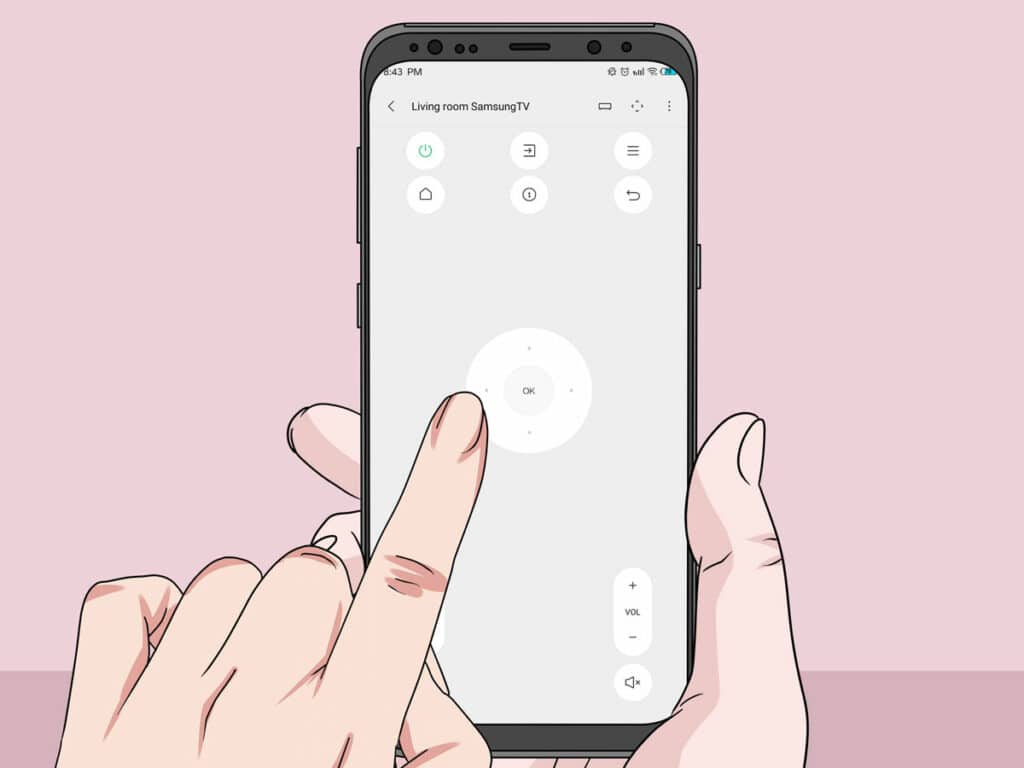 Smartphone with IR blaster