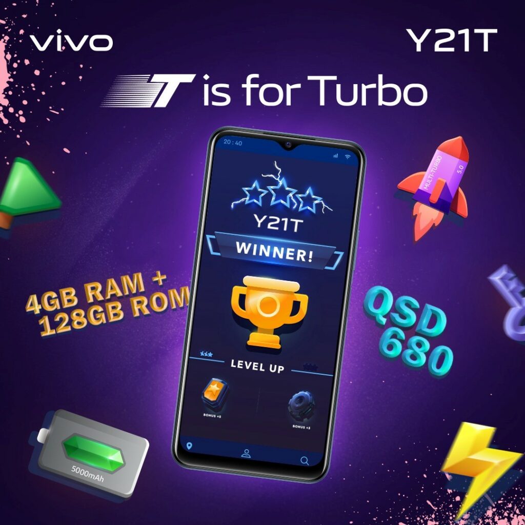 vivo Y21T-T for turbo