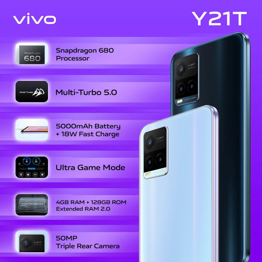 vivo Y21T specs