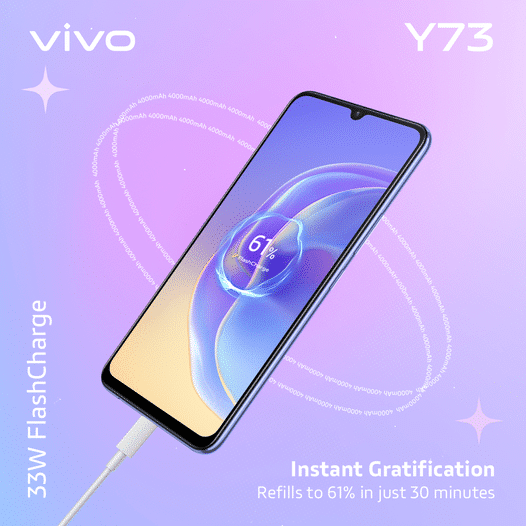 vivo Y73 fast charging