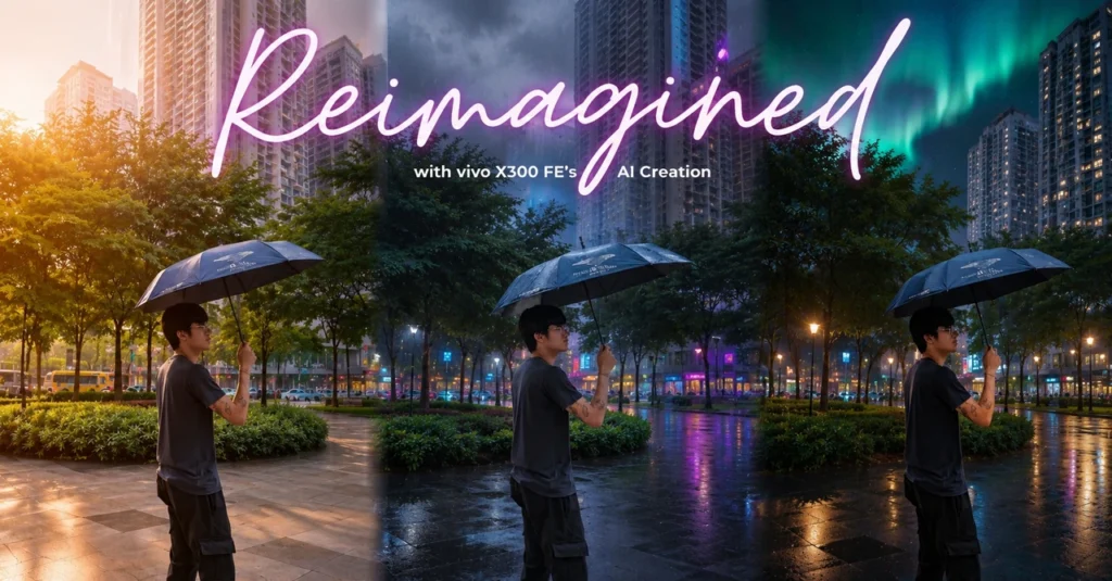 Rainy scenes get new look on vivo X300 FE