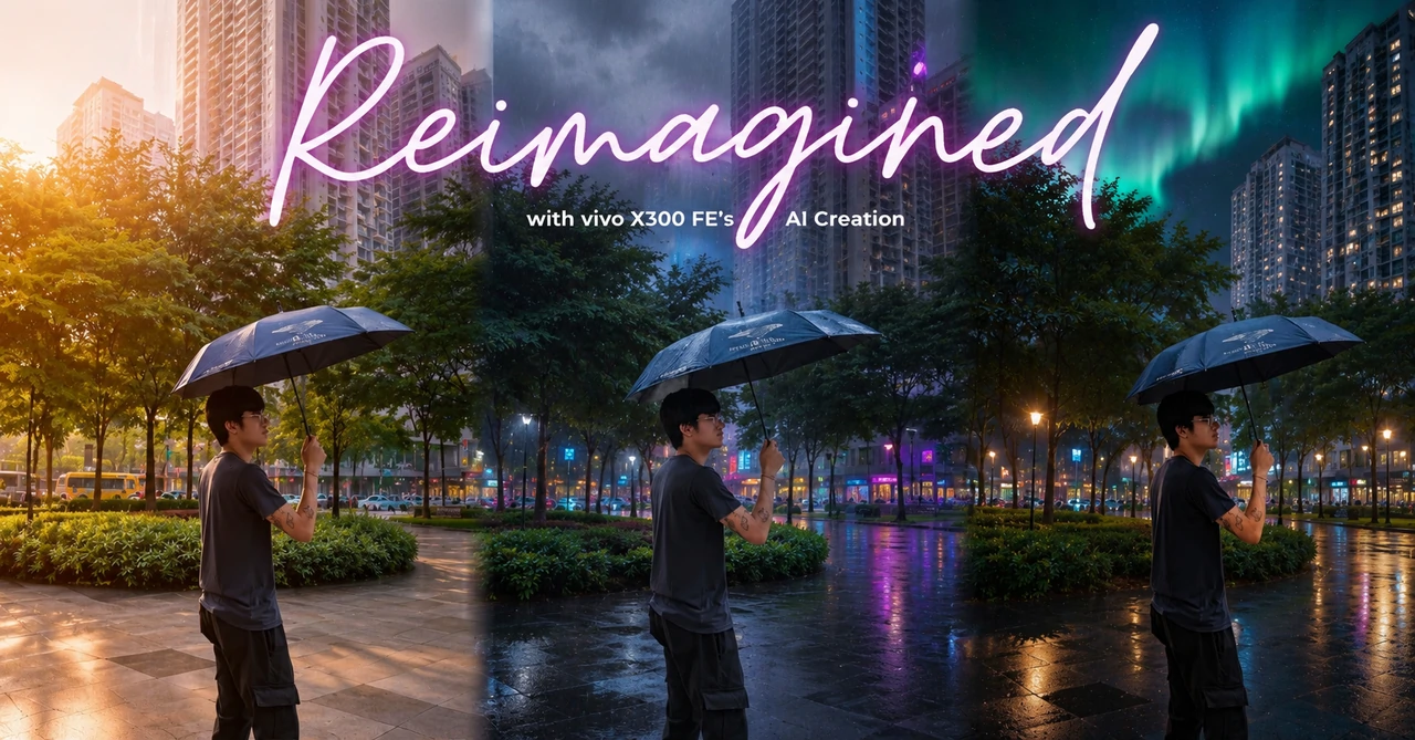 Rainy scenes get new look on vivo X300 FE