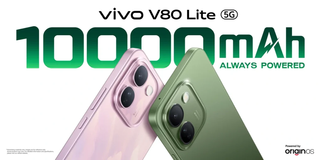 vivo V80 Lite challenges the look of big-battery phones