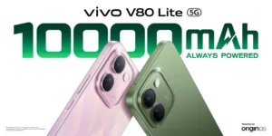 vivo V80 Lite challenges the look of big-battery phones