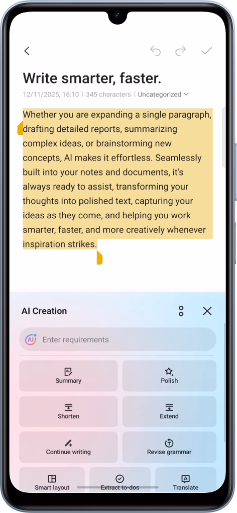 vivo Y05e AI Creation