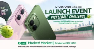 vivo PH invites pickleball players Play, smash, and win vivo V80 Lite on Oct 4