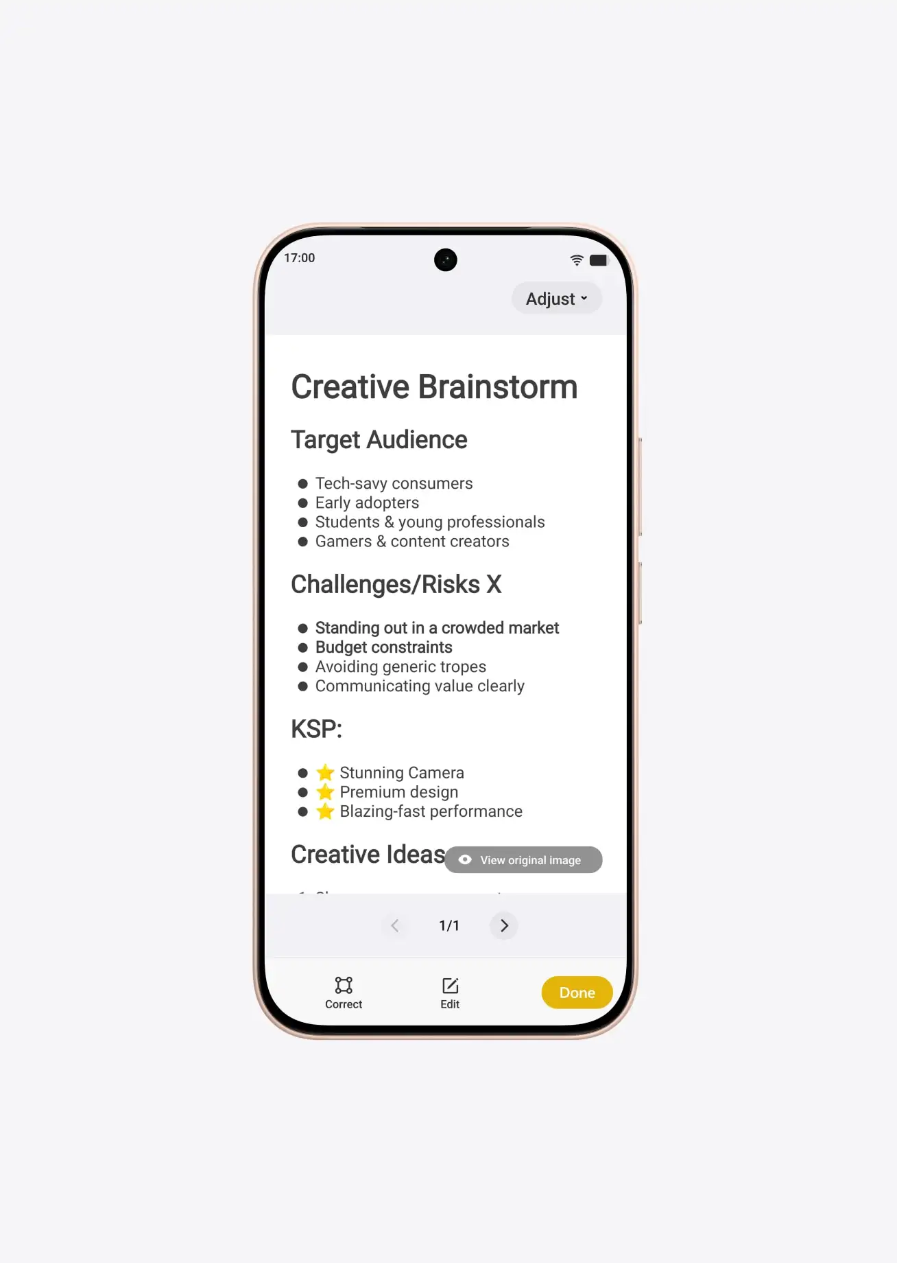 vivo V80FE Capture to note mb