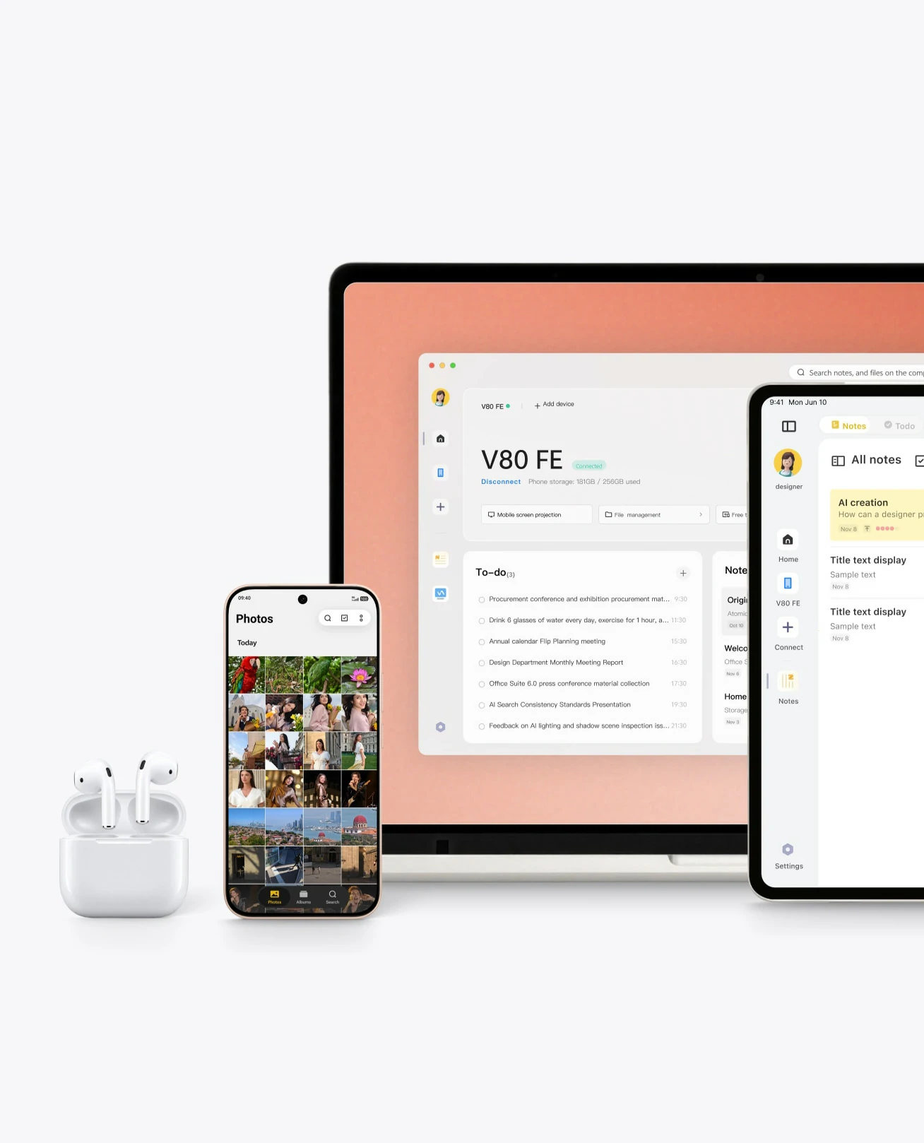 vivo V80FE Compatible with iPad & AirPods mb
