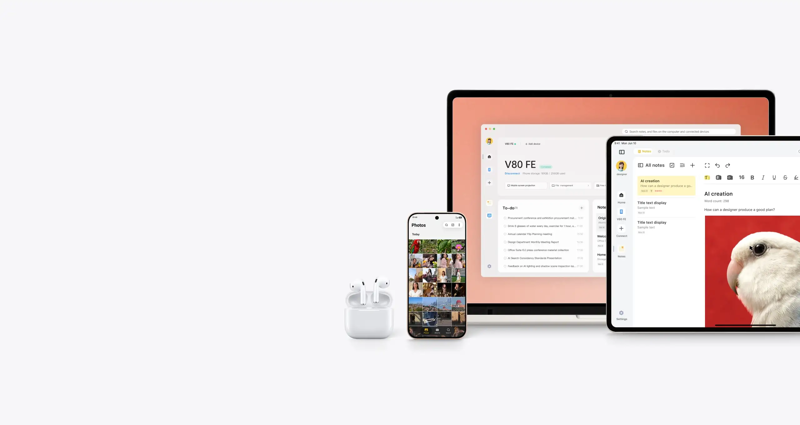 vivo V80FE Compatible with iPad & AirPods