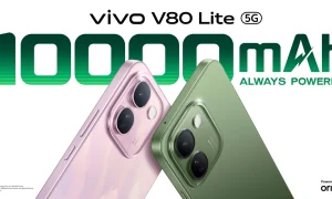 vivo V80 Lite challenges the look of big-battery phones